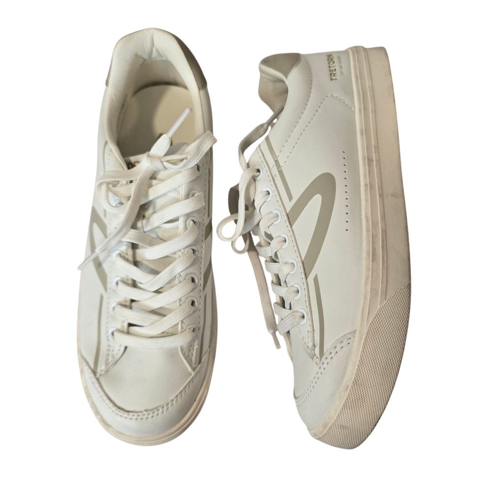 Tretorn Womens White Low Top Sneakers Lace Up Casual Comfort Size‎ 8 M